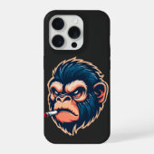 Angry Monkey iPhone 15 Pro Case Hülle (Rückseite)