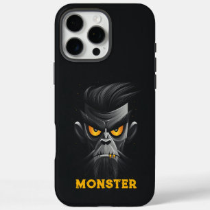 Angry Monster Black iPhone 16 Pro Max Hülle