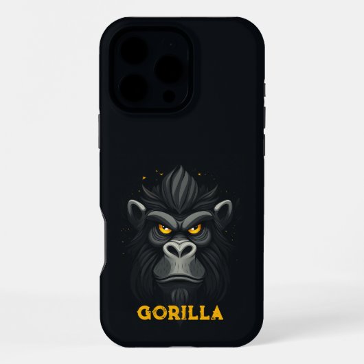 Angry Monster Black iPhone Hülle (Rückseite)