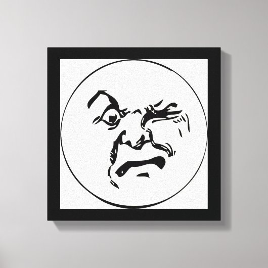 ANGRY MOON LEINWANDDRUCK (Vorderseite)