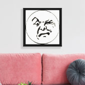 ANGRY MOON LEINWANDDRUCK (Insitu (Wohnzimmer))