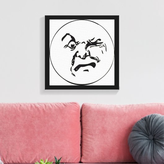 ANGRY MOON LEINWANDDRUCK (Insitu (Wohnzimmer))