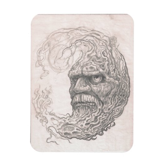 Angry Moon Premium Magnet (Vertikal)