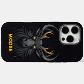 Angry Moose Black Case-Mate iPhone Hülle (Rückseite (Horizontal))