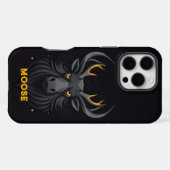 Angry Moose Black iPhone Hülle (Rückseite (Horizontal))