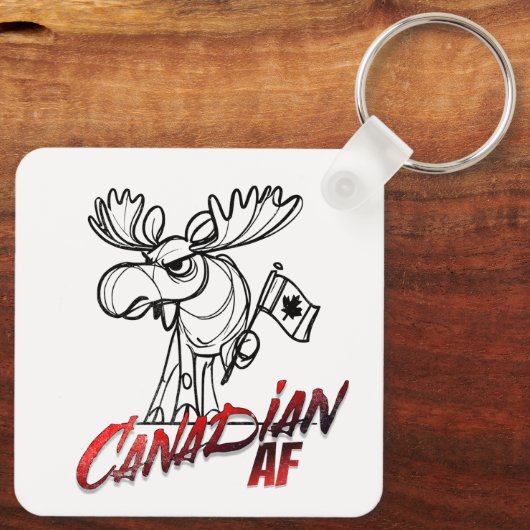 Angry Moose Canadian AF Schlüsselanhänger (Rückseite)