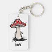 Angry Mushroom Zeichne Sarcastic Phrase Bag Charm Schlüsselanhänger (Rückseite)