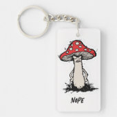 Angry Mushroom Zeichne Sarcastic Phrase Bag Charm Schlüsselanhänger (Vorderseite)