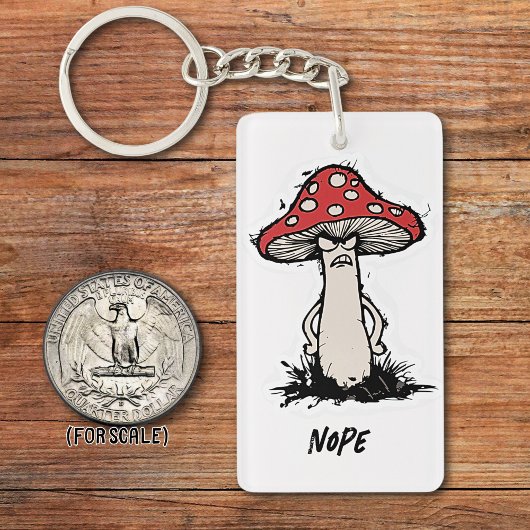 Angry Mushroom Zeichne Sarcastic Phrase Bag Charm Schlüsselanhänger