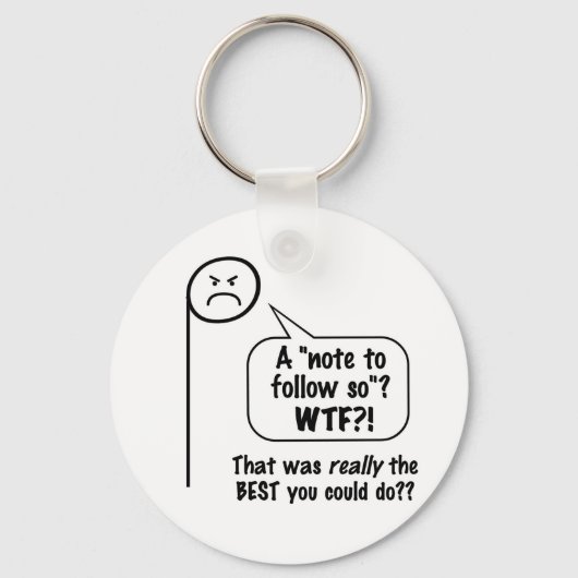 Angry Musiknote "la" Schlüsselanhänger (Vorderseite)