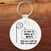 Angry Musiknote "la" Schlüsselanhänger (Vorderseite)