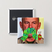 Angry Mustache Button (Vorne & Hinten)