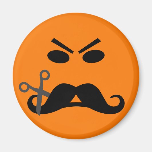Angry Mustache Magnet (Vorne)