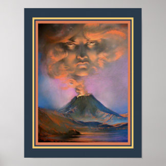 "Angry Nature" #2 Art Déco der 30er Jahre Poster