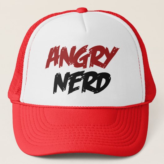Angry Nerd Truckerkappe (Vorderseite)