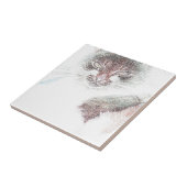 Angry Niedlich Cate Face Sketch Fliese (Seite)