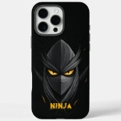 Angry Ninja Black Case-Mate iPhone Hülle (Rückseite)