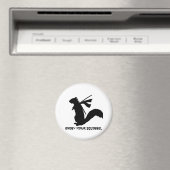 Angry Ninja Squirrel Collection Magnet (In Situ (Geschirrspüler))