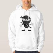 Angry Ninja Warrior Mens Hoodie (Vorderseite)