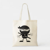 Angry Ninja Warrior Tote Bag Tragetasche (Rückseite)