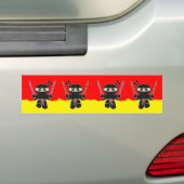 Angry Ninjas Autoaufkleber (Auf Auto)