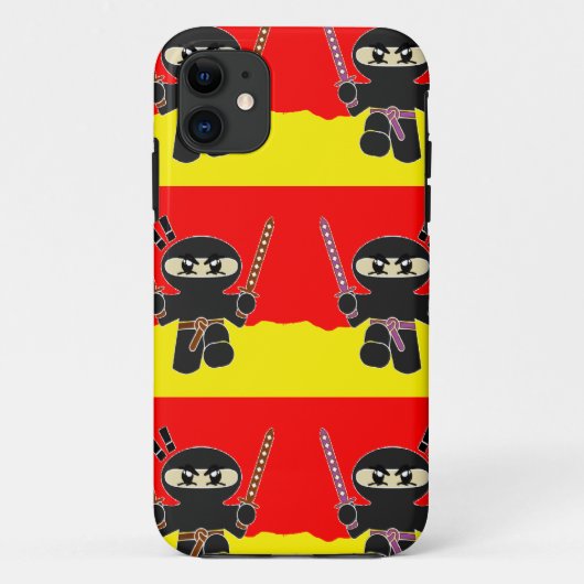 Angry Ninjas Case-Mate iPhone Hülle (Rückseite)