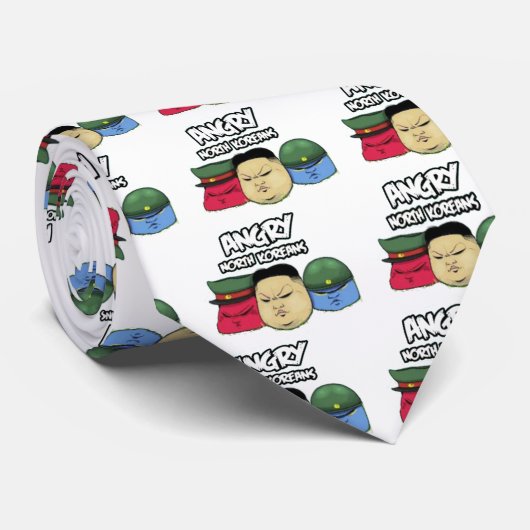 Angry Nordkoreaner Krawatte (Gerollt)