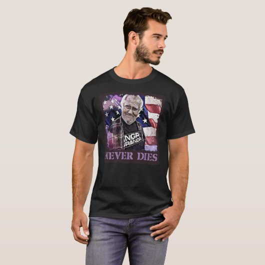 Angry Opa Never Dies   T-Shirt (Vorne ganz)