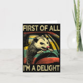 Angry Ossum Driving Funny Quote First Of All I'm A Karte (Vorderseite)