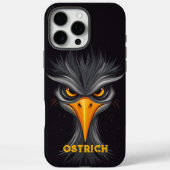 Angry Otrich Black Case-Mate iPhone Hülle (Rückseite)