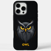 Angry Owl Black Case-Mate iPhone Hülle (Rückseite)