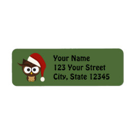 Angry Owl mit Weihnachtsmannmütze