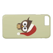 Angry Owl mit Weihnachtsmannmütze Case-Mate iPhone Hülle (Rückseite (Horizontal))