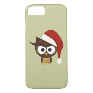 Angry Owl mit Weihnachtsmannmütze Case-Mate iPhone Hülle