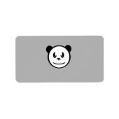 Angry Panda Labels Adressaufkleber (Vorne)