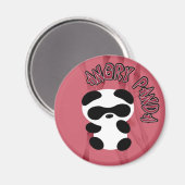 Angry Panda Magnet (Vorderseite/Rückseite)