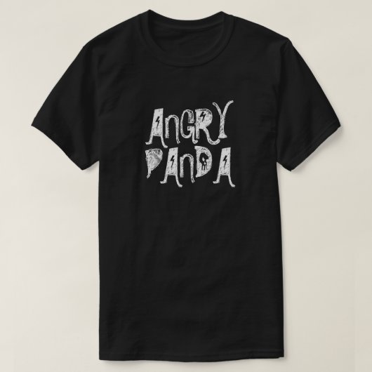 Angry Panda Men's Basic Dark T - Shirt (Design vorne)