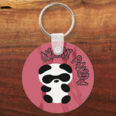 Angry Panda Schlüsselanhänger (Vorderseite)