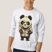Angry Panda Süße Tier Design Sweatshirt (Vorderseite)