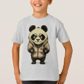 Angry Panda Süße Tier Design T-Shirt (Vorderseite)