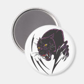 Angry Panther Magnet (Vorderseite/Rückseite)