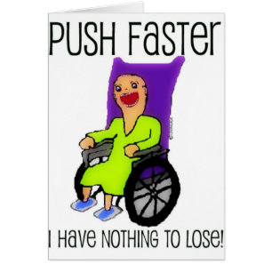Angry Patient im Rollstuhl