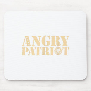 Angry Patriot American Flag Us Patriot Design Wome Mousepad