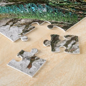 Angry Peacock Abstrakte Kunst Puzzle (Seite)