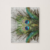 Angry Peacock Abstrakte Kunst Puzzle (Vertikal)