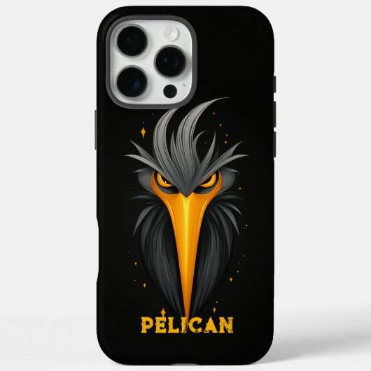 Angry Pelican Black Case-Mate iPhone Hülle (Rückseite)