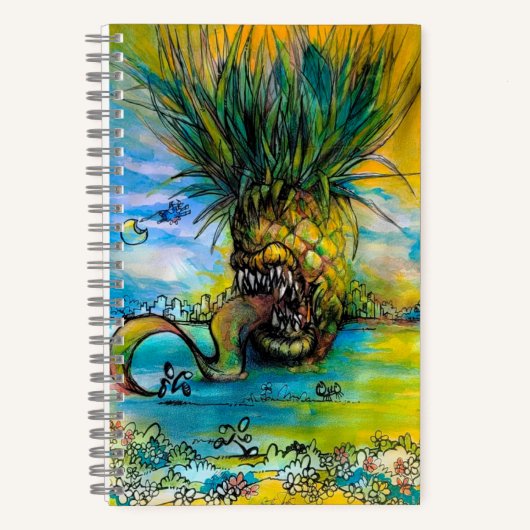 ANGRY PINEAPPLE | Spiralnotizblock Notizblock (Vorderseite)