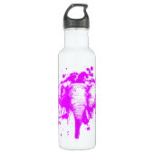 Angry Pink Elephant Edelstahlflasche (Vorderseite)