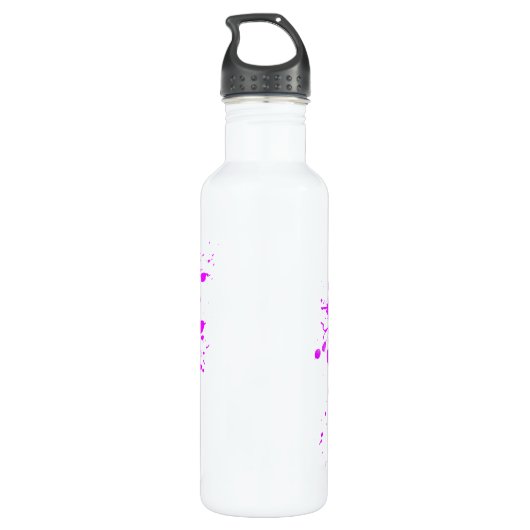 Angry Pink Elephant Edelstahlflasche (Rückseite)