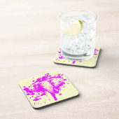 Angry Pink Elephant Untersetzer (Rechte Seite)